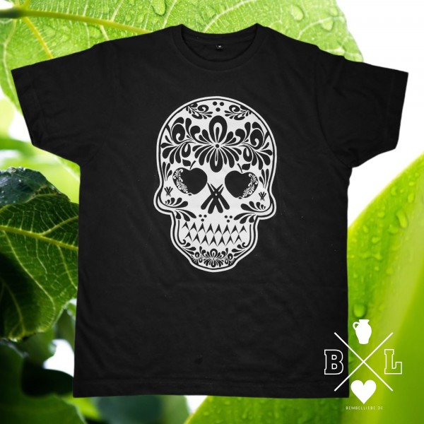 Bembel Skull Totenkopf Shirt schwarz weiss